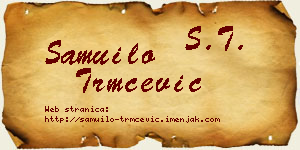 Samuilo Trmčević vizit kartica